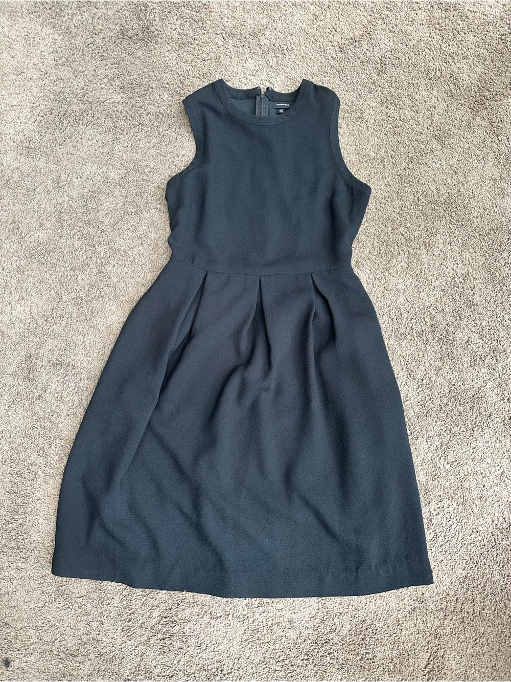 Who What Wear Sleeveless Black Midi Dress